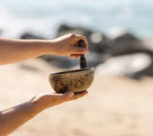 imagen de un cuenco tibetano