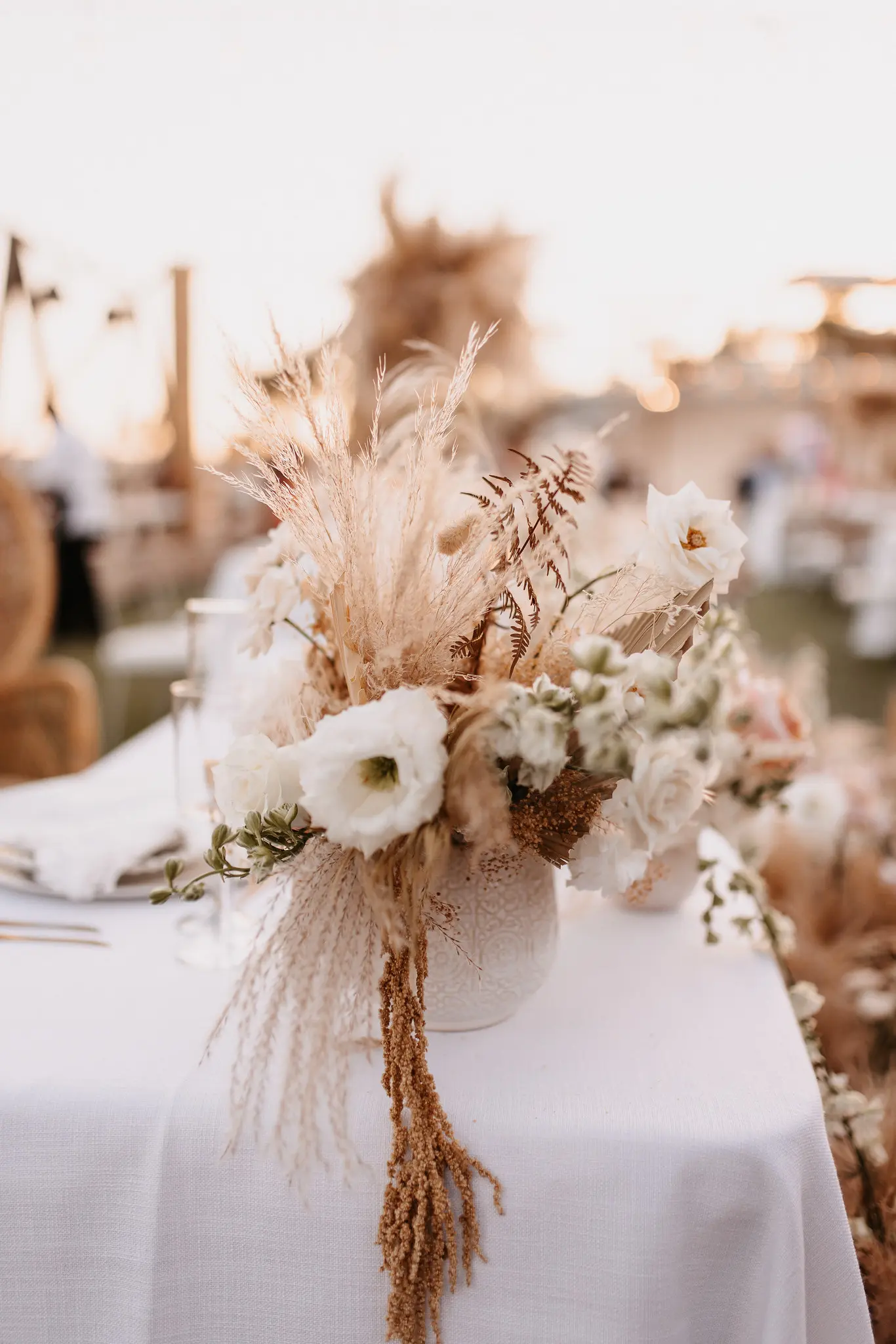 picture of a table decor at a party
